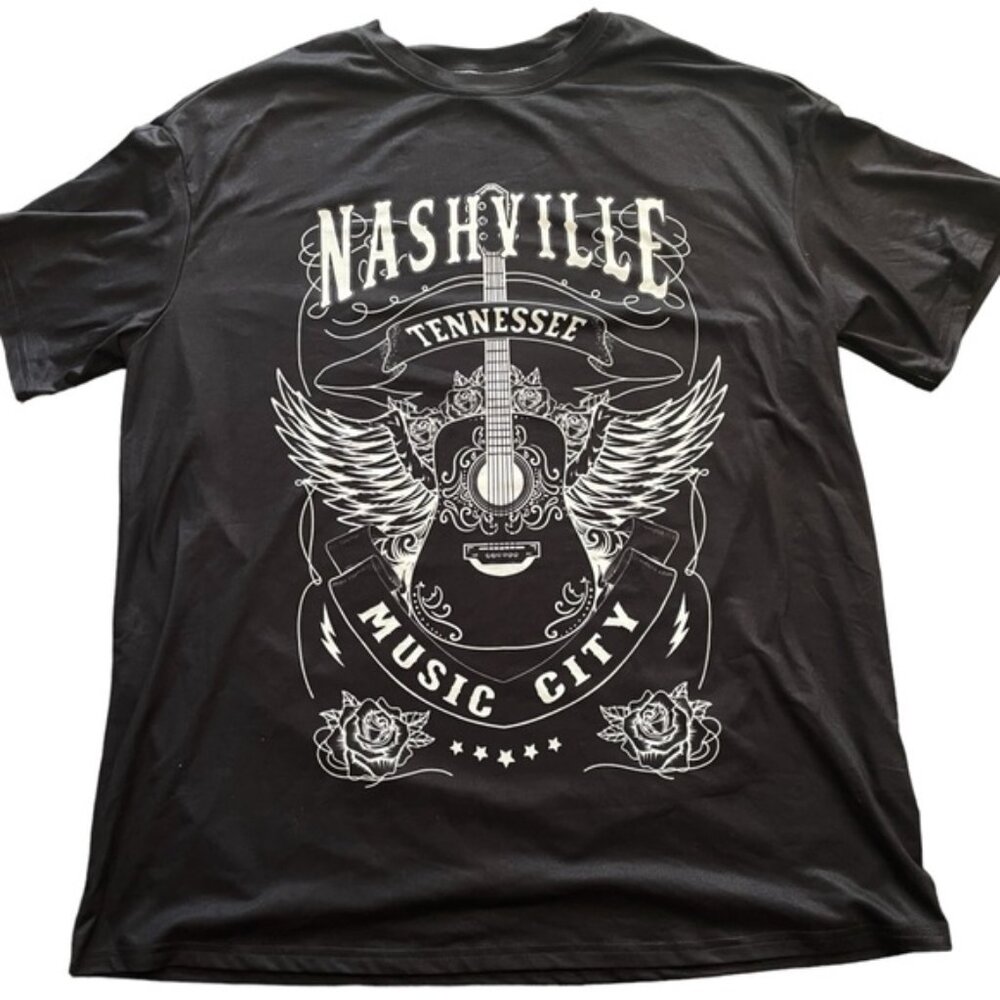 Plus Size Western Nashville Guitar Country Music Stampede Boho Cowgirl Sz OXL